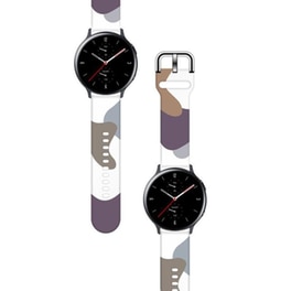 Λουράκι Hurtel Band Moro για Samsung Galaxy Watch 46mm - Camo Purple/Grey
