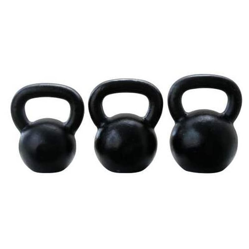 POWER FORCE Kettlebell Κλασσικό 20kg Power Force PF-43 από Σίδηρο - Μαύρο