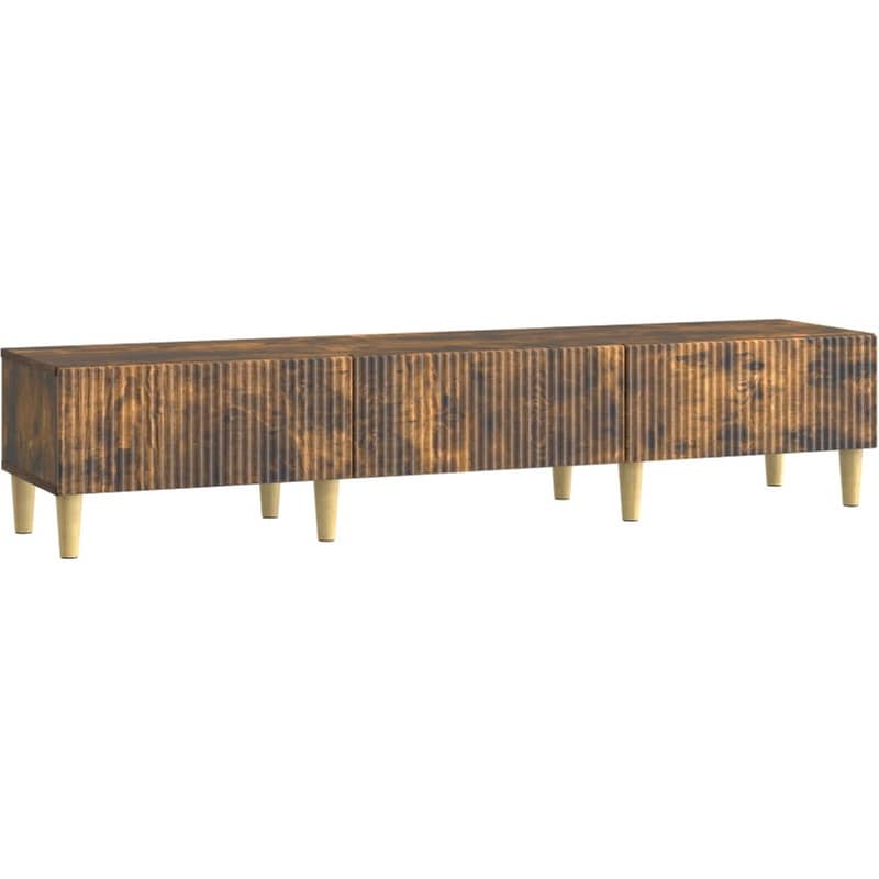 Έπιπλο Τηλεόρασης VidaXL με Συρτάρι 147 x 34,5 x 30 cm - Καπνιστή Δρυς