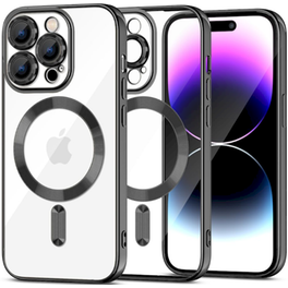 Θήκη Apple iPhone 15 Pro Max - Tech-Protect MagShine MagSafe με πλαίσιο κάμερας - Black