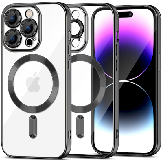Θήκη Apple iPhone 15 Pro Max - Tech-Protect MagShine MagSafe με πλαίσιο κάμερας - Black image 0
