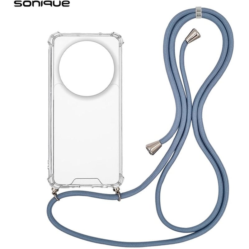 Θήκη Σιλικόνης Με Κορδόνι Sonique Armor Clear Xiaomi Xiaomi 14 Ultra Μπλε Γκρι