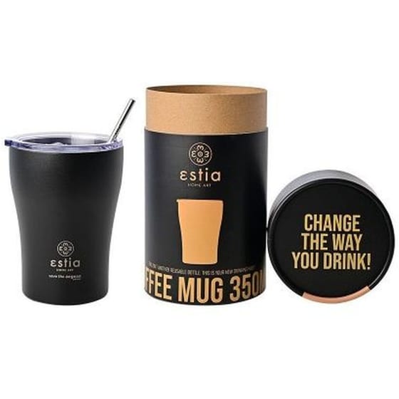 Ποτήρι Θερμός Estia Home Art Save The Aegean Midnight Black 350 ml image 0