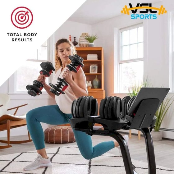Αλτήρας VSL Sports VSL140067 Ρυθμιζόμενος με Δίσκους 2 - 24kg & Βάση image 10