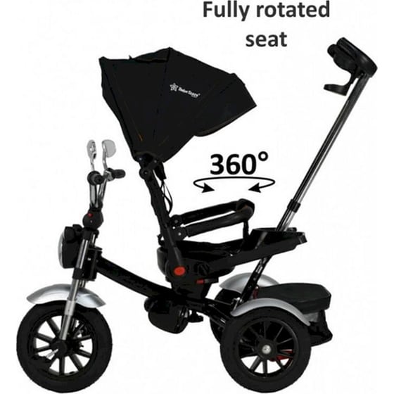 Παιδικό Ποδήλατο Τρίκυκλο Bebe Stars 360 Chopper 6 In 1,  814-188 - Μαύρο image 3