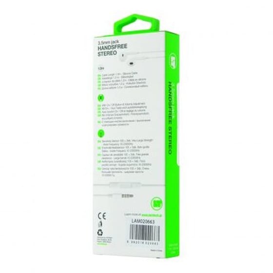 Ακουστικά Handsfree Lamtech 3.5mm Jack 3.5mm Jack - Λευκό image 1