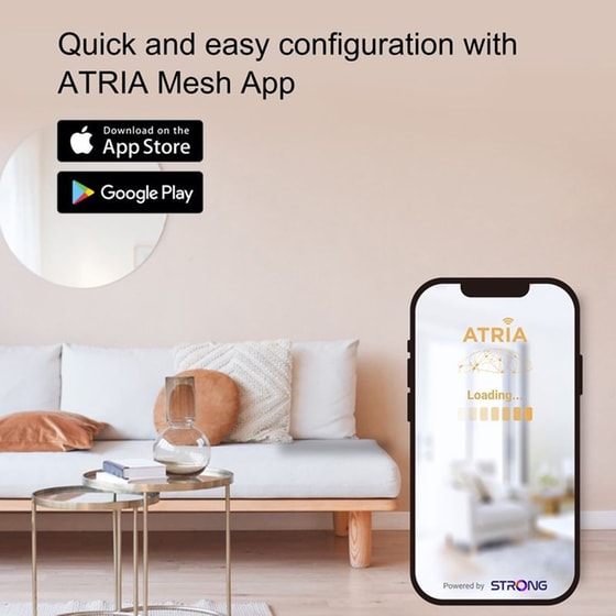 Strong Wi‑Fi Mesh Home Kit Atria 2100 2100 mbps Dual Band 2 Τμχ image 2