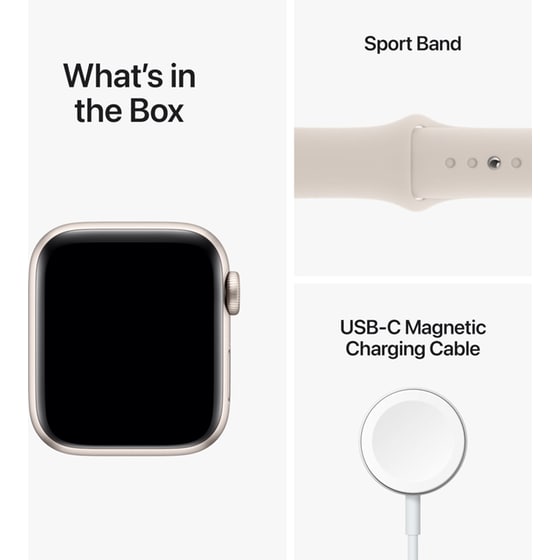 Apple Watch SE Starlight Aluminium GPS 40mm - Starlight Sport Band Regular image 7