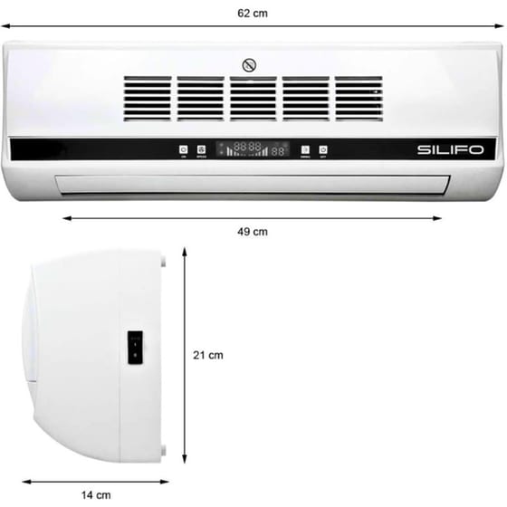 SILIFO SF2010W Κεραμικό Αερόθερμο Τοίχου 2200W image 1