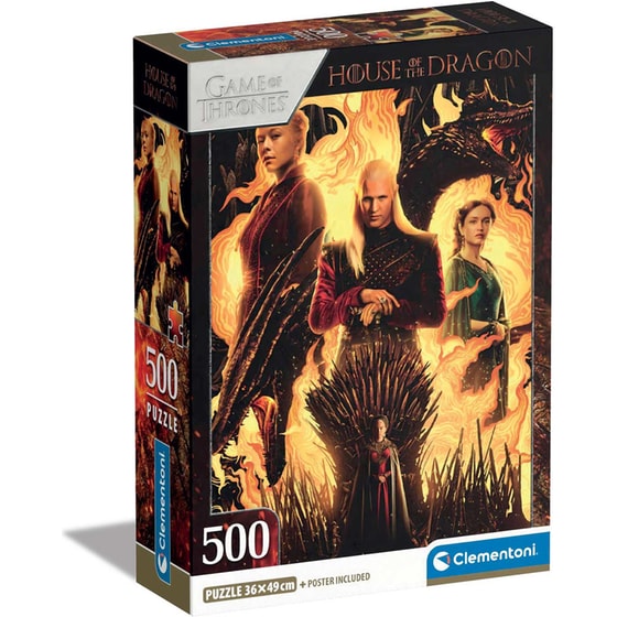Παζλ Clementoni House of the Dragon - Compact Box (500 Κομμάτια) image 0