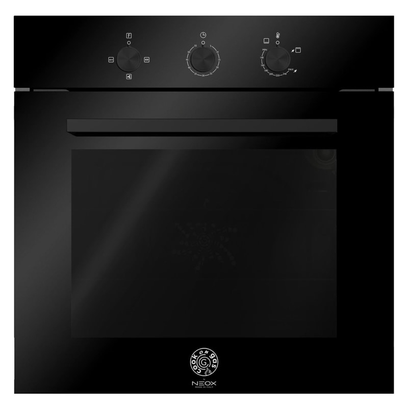 NEOX NEOX F664COGGKBG (GN) 64 lt Μαύρο Εντοιχιζόμενος Φούρνος Άνω Πάγκου Φυσικού Αερίου