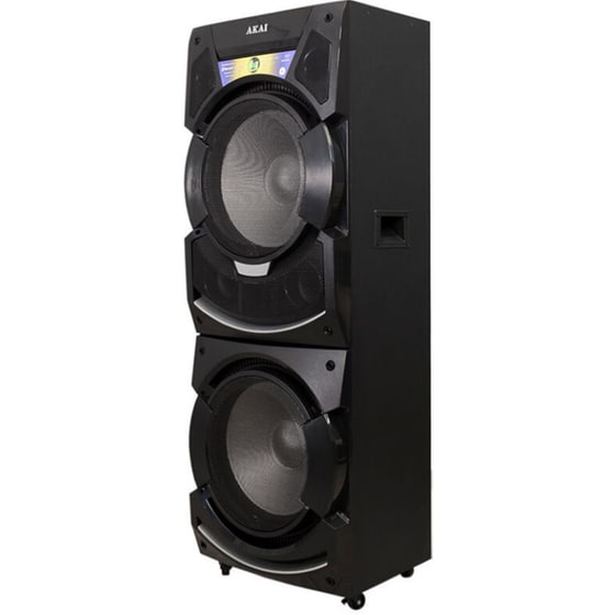 Party Speaker Akai DJ-S5H 400W Karaoke Με Μίκτη και Ασύρματo Μικρόφωνo - Μαύρο image 3