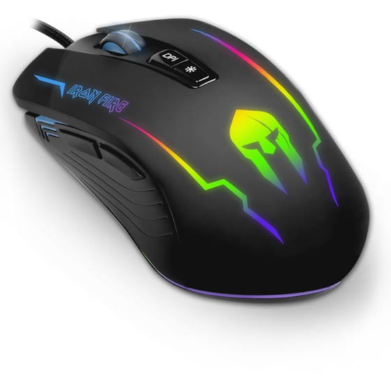 NOD Iron Fire RGB Gaming Ενσύρματο Ποντίκι Μαύρο image 1