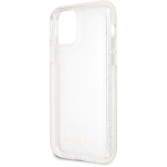 Θήκη Apple iPhone 11 Pro Max - Guess Glitter Collection - Clear/Glitter Silver image 1