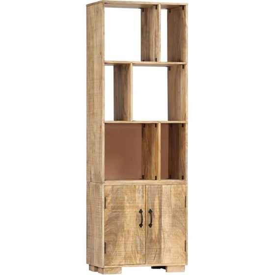 Βιβλιοθήκη Με Ντουλάπι VidaXL από Ξύλο 60x35x180cm - Kαφέ image 10