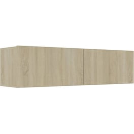 Έπιπλο Τηλεόρασης VidaXL Μοριοσανίδα Δρυς 120x30x30cm - Μπεζ