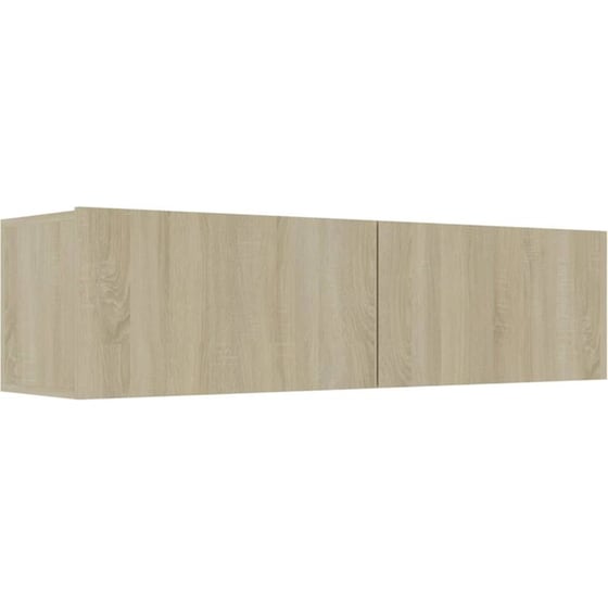 Έπιπλο Τηλεόρασης VidaXL Μοριοσανίδα Δρυς 120x30x30cm - Μπεζ image 0