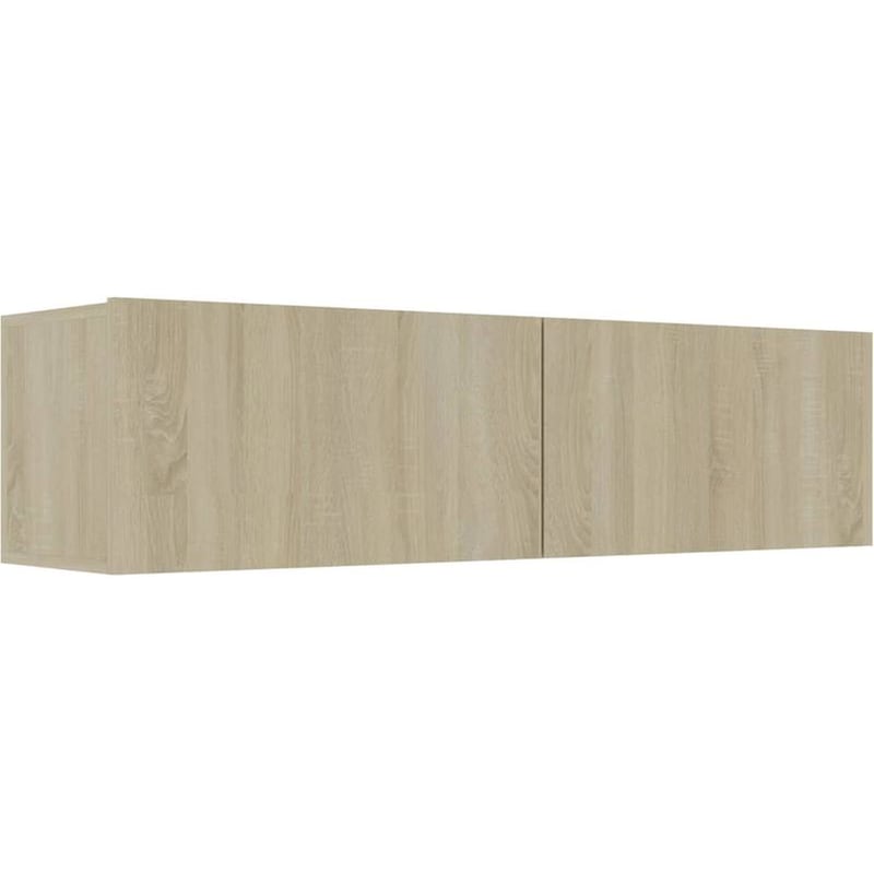 VIDAXL Έπιπλο Τηλεόρασης VidaXL Μοριοσανίδα Δρυς 120x30x30cm - Μπεζ