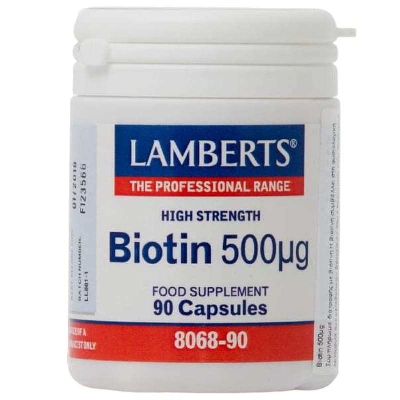 Lamberts Biotin 500μg - 90 κάψουλες
