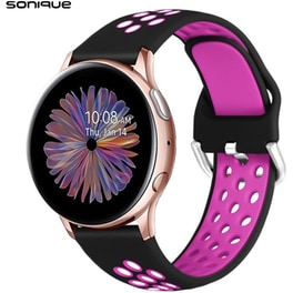 Λουράκι Sonique Universal Sport Band για Universal 20mm - Μαύρο / Μωβ