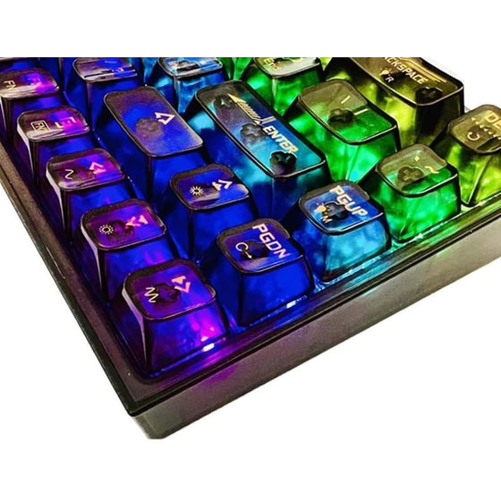 Redragon K631CTB Gaming Μηχανικό Ασύρματο 2.4 GHz/Bluetooth Πληκτρολόγιο RGB Καφέ (US) image 5