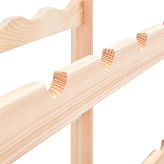 Ραφιέρα/Σταντ Κρασιών Vidaxl Από Μασίφ Ξύλο Πεύκου Για 16 Φιάλες - Φυσικό Χρώμα Ξύλου image 5