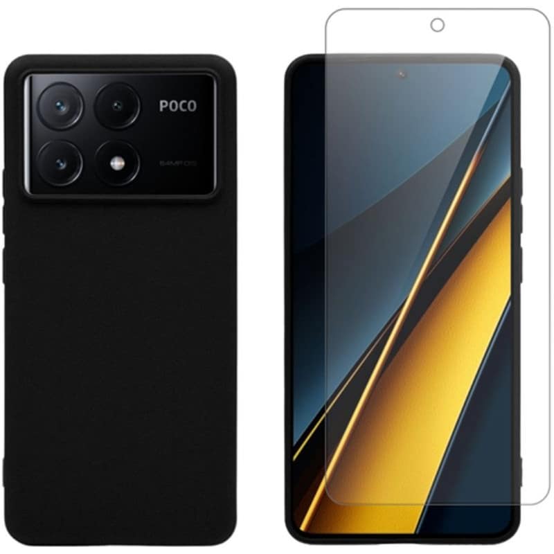 VIVID Σετ Διάφανη Θήκη Σιλικόνης Full Face Tempered Glass Poco Poco X6 Pro 5G - Vivid Gelly Case Full Face Tempered Glass - Transparent