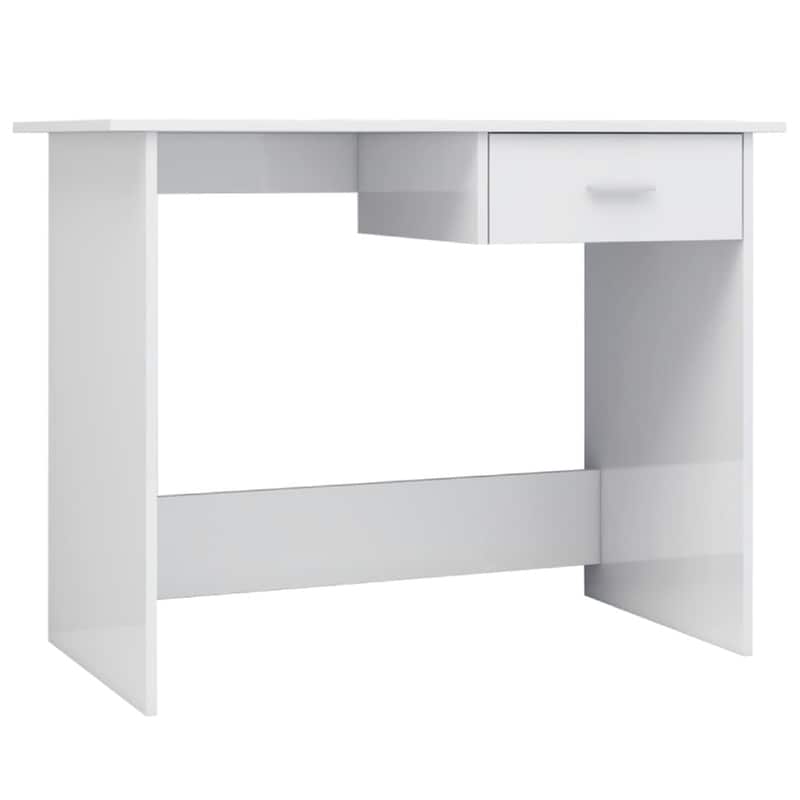 Γραφείο Μελέτης VidaXL από Μοριοσανίδα 100x50cm - Γυαλιστερό Λευκό