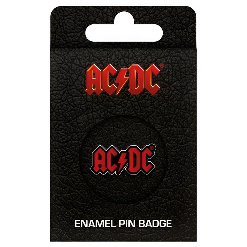 Καρφίτσα Pyramid AC/DC Logo - Κόκκινη/Μαύρη