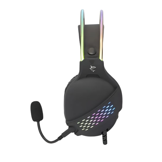White Shark OX Gaming Ακουστικά Κεφαλής 3.5mm/USB με RGB Φωτισμός - Μαύρα image 2