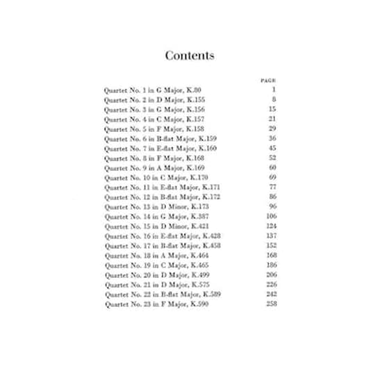 Βιβλίο Για Σύνολα Dover Publications Mozart - Complete String Quartets image 2