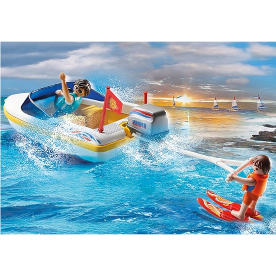 PLAYMOBIL® Family Fun Φορτηγάκι με τρέιλερ και ταχύπλοο (70534) image 4