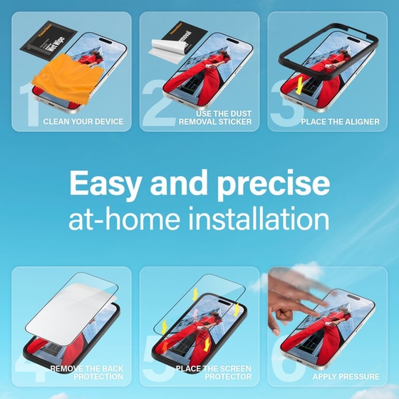 Προστατευτικό οθόνης Apple iPhone 16 Pro Max - PanzerGlass Ultra-Wide Fit Screen Protection image 9