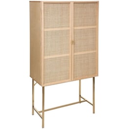 Ντουλάπι Δαπέδου Spitishop A-s Rayo Cabinet 179109 από MDF 80x41.7x165.3cm - Χρυσό