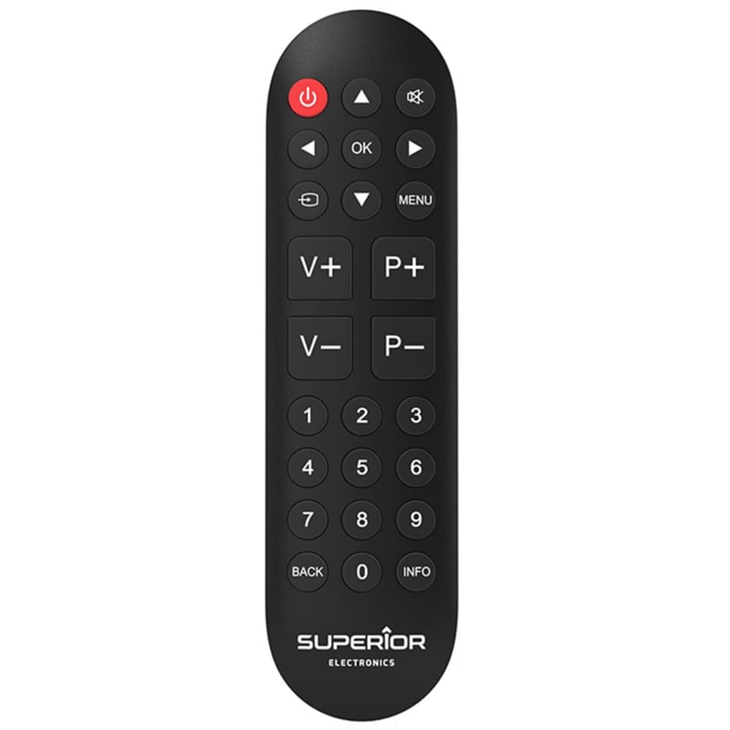 Τηλεχειριστήριο Τηλεόρασης Superior 188-0035 για LG/Samsung/Sony/Panasonic/Philips- Μαύρο