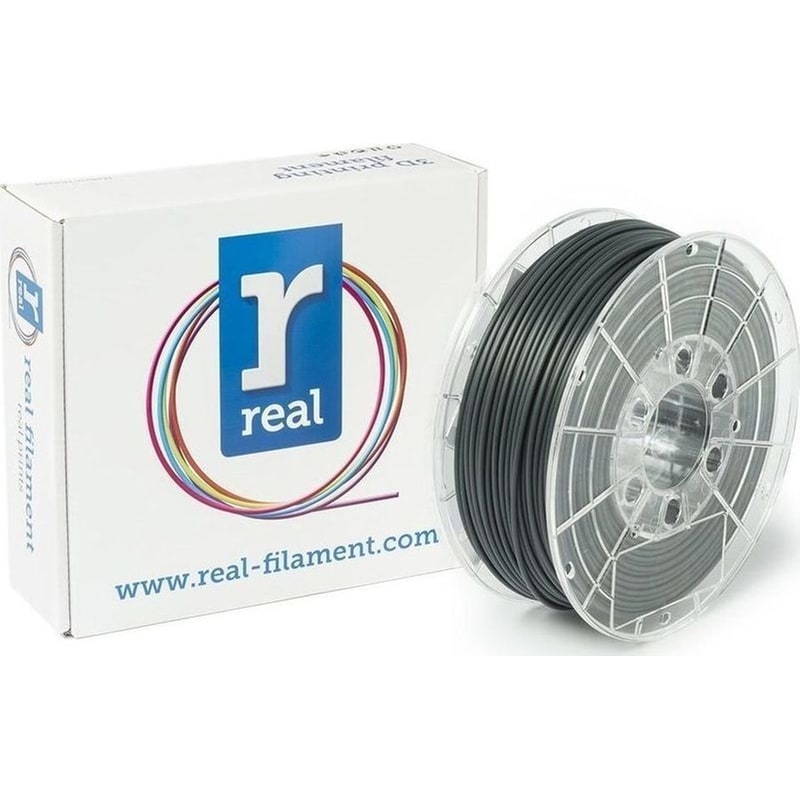 REAL FILAMENTS Real PLA 3D Printer Filament - Gray - Spool Of 1kg - 2.85mm