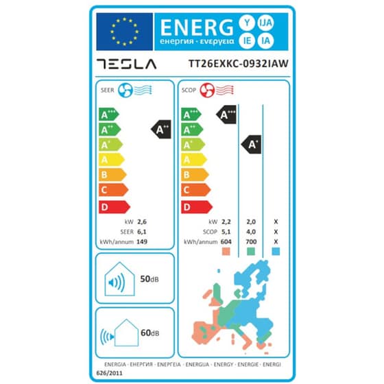 TESLA Select TT26EXKC-0932IAW Κλιματιστικό Inverter 9.000 BTU A++/A+++ με WiFi image 3