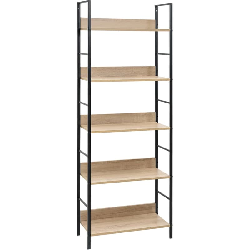 VIDAXL Ραφιέρα VidaXL από Ξύλο 60x27.6x158.5 cm - Μπεζ/Μαύρο