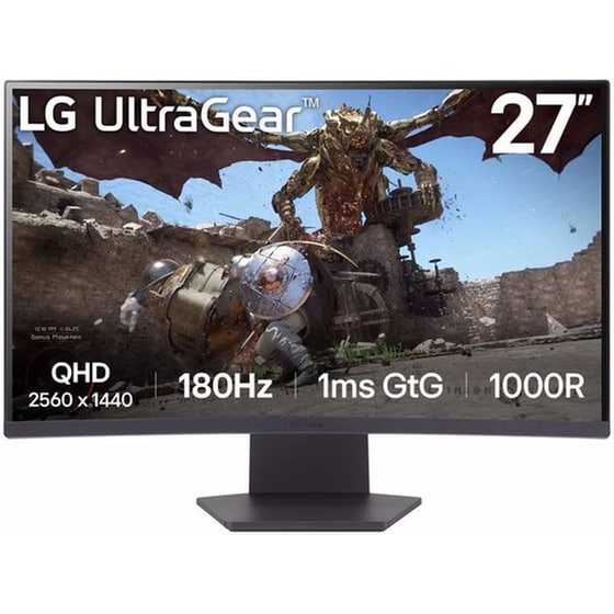 LG UltraGear 27GS60QC-B Gaming Monitor 27'' QHD VA Curved 180Hz 1ms image 0