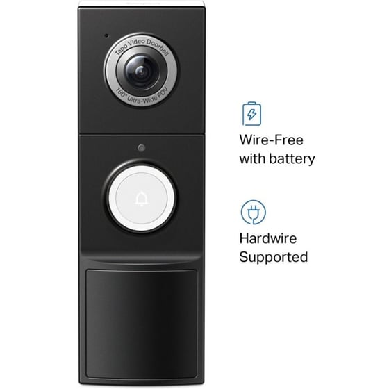 Κουδούνι Πόρτας TP-Link Tapo D235 Smart Doorbell με Κάμερα - Μαύρο image 3