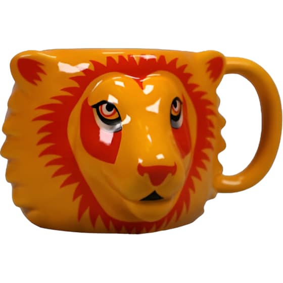 Κούπα 3D Half Moon Bay Harry Potter Bay Gryffindor Lion Κεραμική 350 ml - Πορτοκαλί/Κόκκινη image 1
