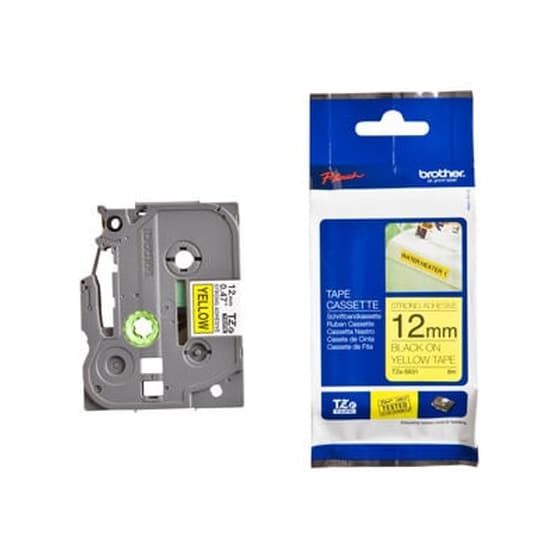 Μελανοταινία Brother Tzes631 12mm Yellow/bluea image 0