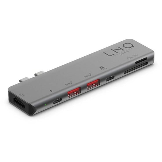 USB Hub Linq 7-Port LQ48012 - Γκρι image 3