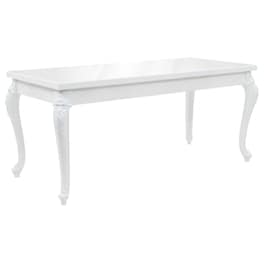 Τραπεζαρία Vidaxl Γυαλιστερή 179x89x81 cm - Λευκό