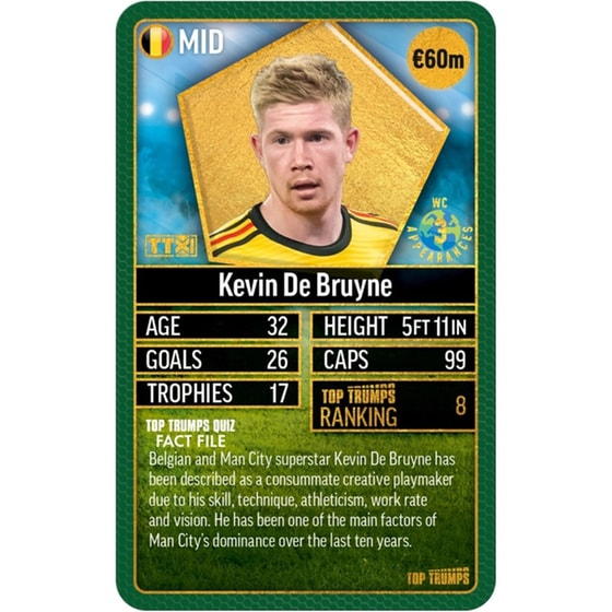 Card Game Winning Moves Top Trumps World Football Stars Top 200 - Pack 5 image 3