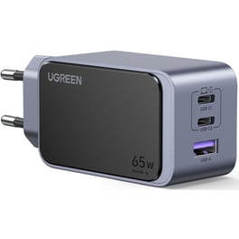 Φορτιστής Πρίζας Ugreen X553 με 2 θύρες USB-C, 1 USB-A 65W - Γκρι