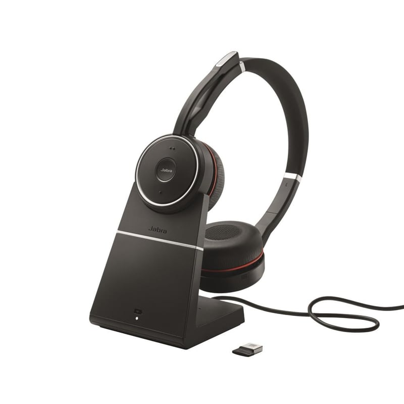 JABRA Jabra Evolve 75 SE UC Stereo Ασύρματα Ακουστικά Κεφαλής με Σταθμό Φόρτισης - Μαύρα