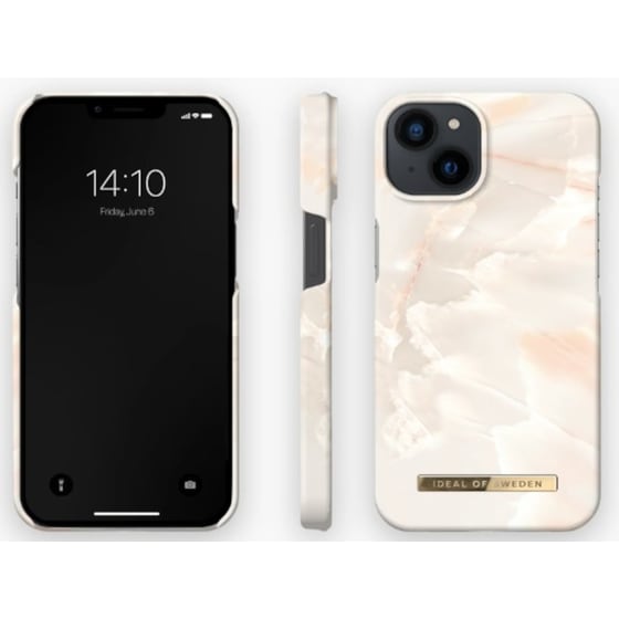 Θήκη Apple iPhone 14 - iDeal of Sweden Fashion - Rose Pearl Marble image 1