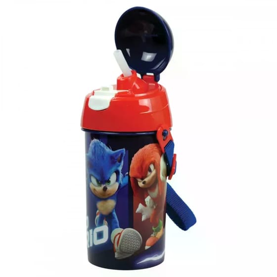 Παγούρι Gim Πλαστικό με Καλαμάκι Sonic 500ml (1 Τεμάχιο) image 2