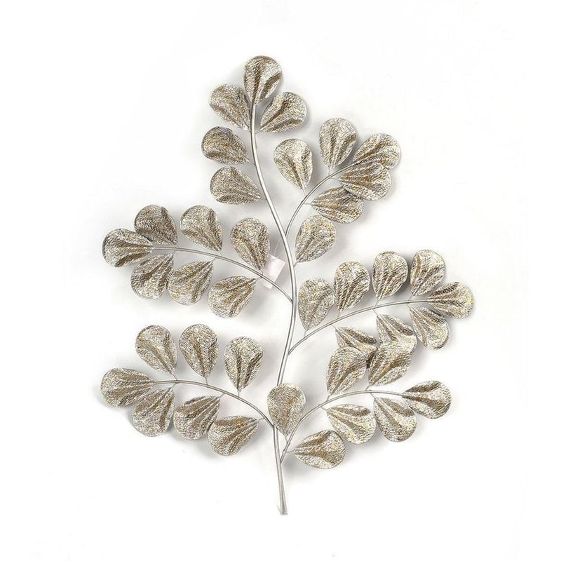 Διακοσμητικό Τοίχου Espiel Icy148 Μεταλλικό 59x76 cm - Ασημί